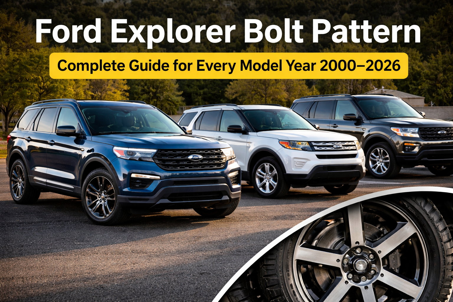 Ford Explorer Bolt Pattern