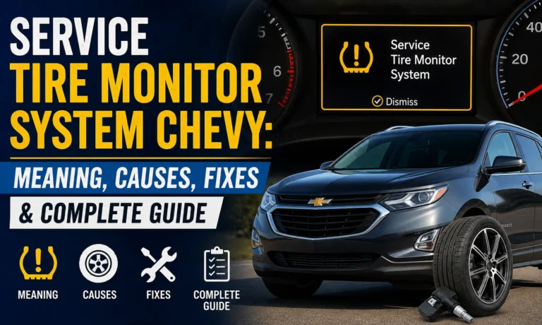 Service Tire Monitor System Chevy